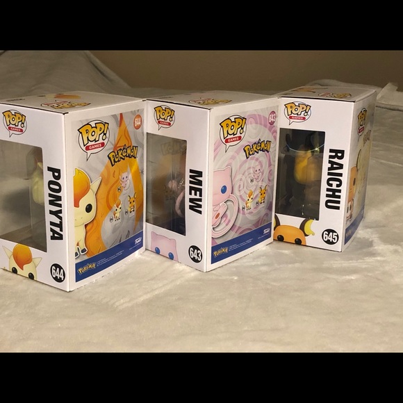 Pokémon Pop funko mew raichu ponyta 643 644 645 - Picture 3 of 7